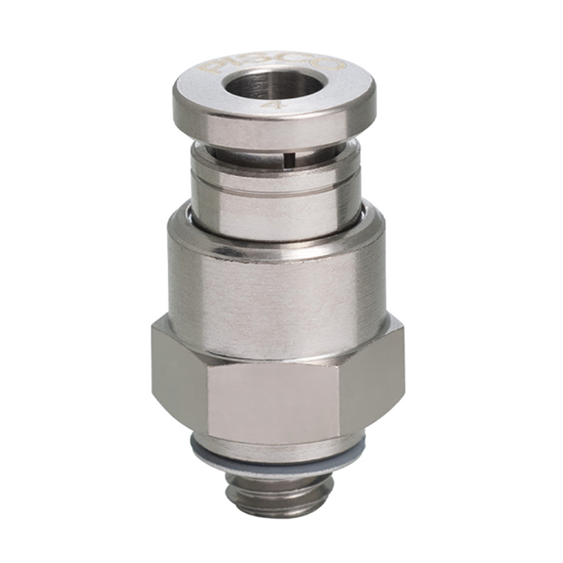 Đầu Nối Nhanh Khí Nén Dạng Thẳng Thân Lục Giác Ren Ngoài Pisco KC6-M5-1-F