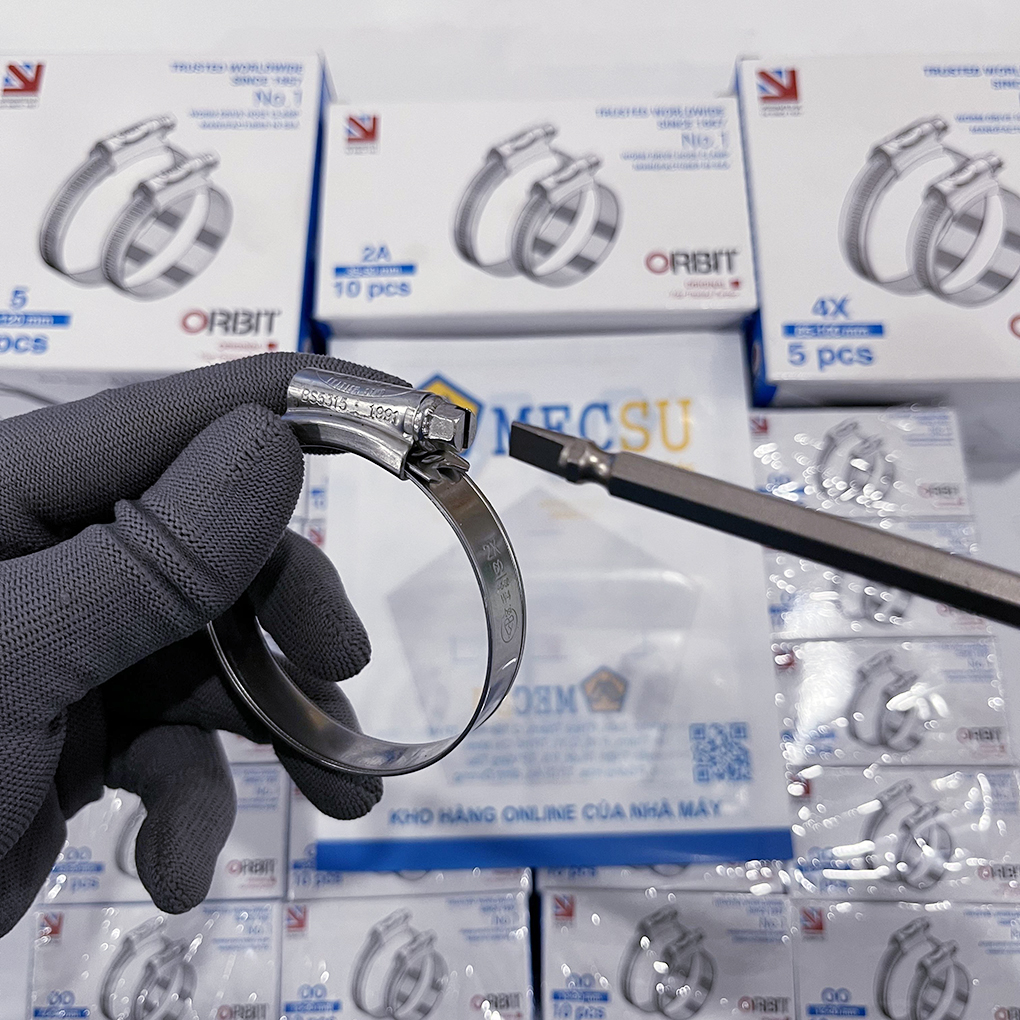 Đai Siết Cổ Dê Inox 304 Orbit 45-60mm Giá Rẻ - Ảnh 7