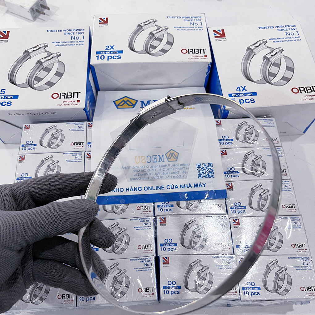Đai Siết Cổ Dê Inox 304 Orbit 130-150mm Chính Hãng - Ảnh 9