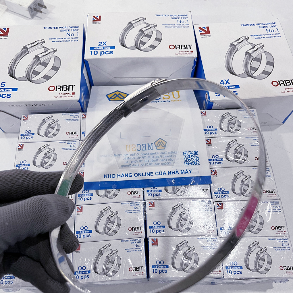 Đai Siết Cổ Dê Inox 304 Orbit 130-150mm Chính Hãng - Ảnh 10