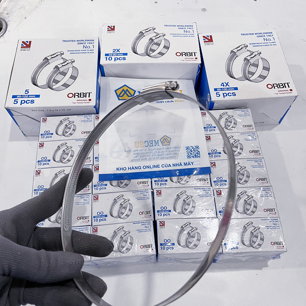 Đai Siết Cổ Dê Inox 304 Orbit 130-160mm Bền Bỉ - Ảnh 7