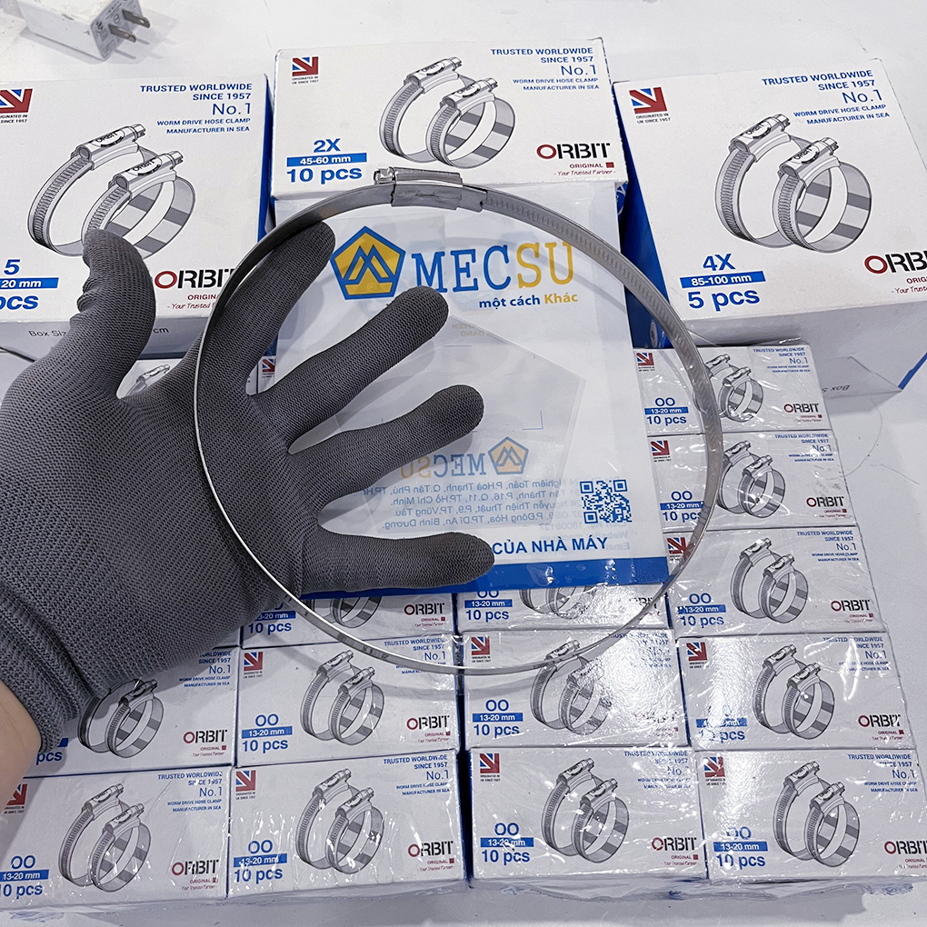 Đai Siết Cổ Dê Inox 304 Orbit 150-180mm Giá Rẻ - Ảnh 4