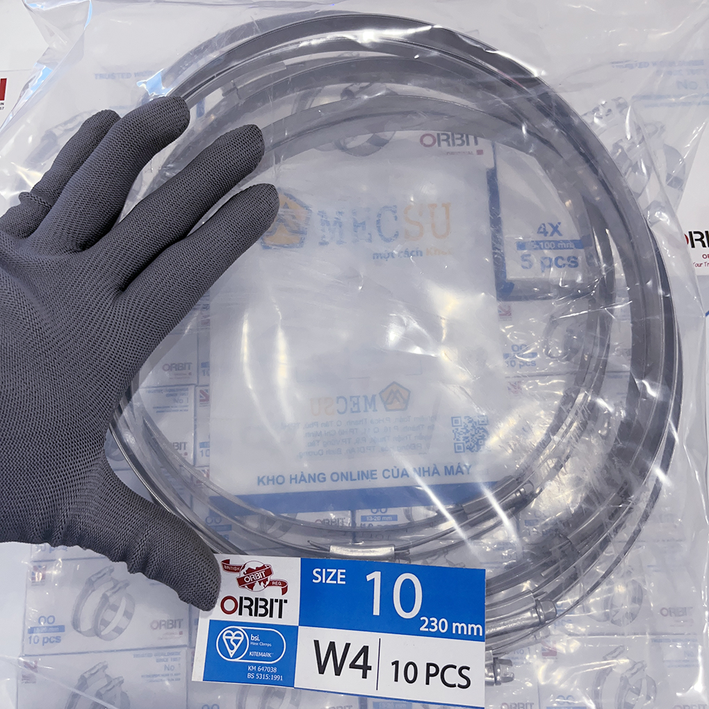 Đai Siết Cổ Dê Inox 304 Orbit 190-230mm Chính Hãng - Ảnh 8