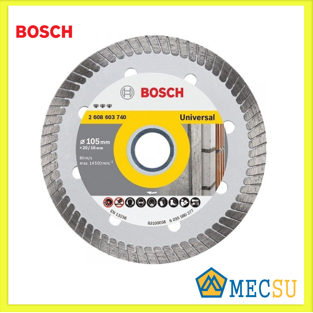 Đĩa Cắt Kim Cương Turbo 105 X 20/16mm Bosch 2608603740