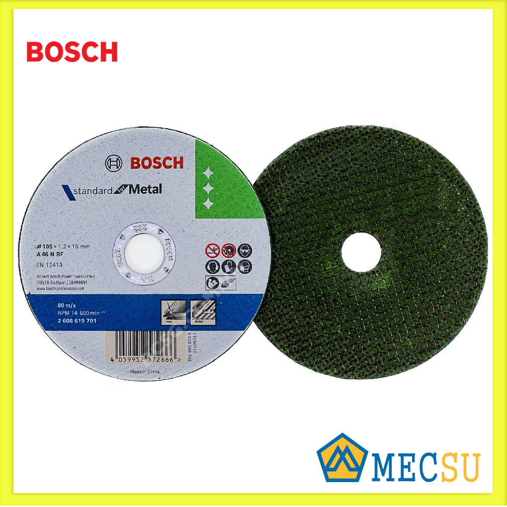 Đá Cắt 105X1.2X16mm (Sắt) Bosch 2608619701