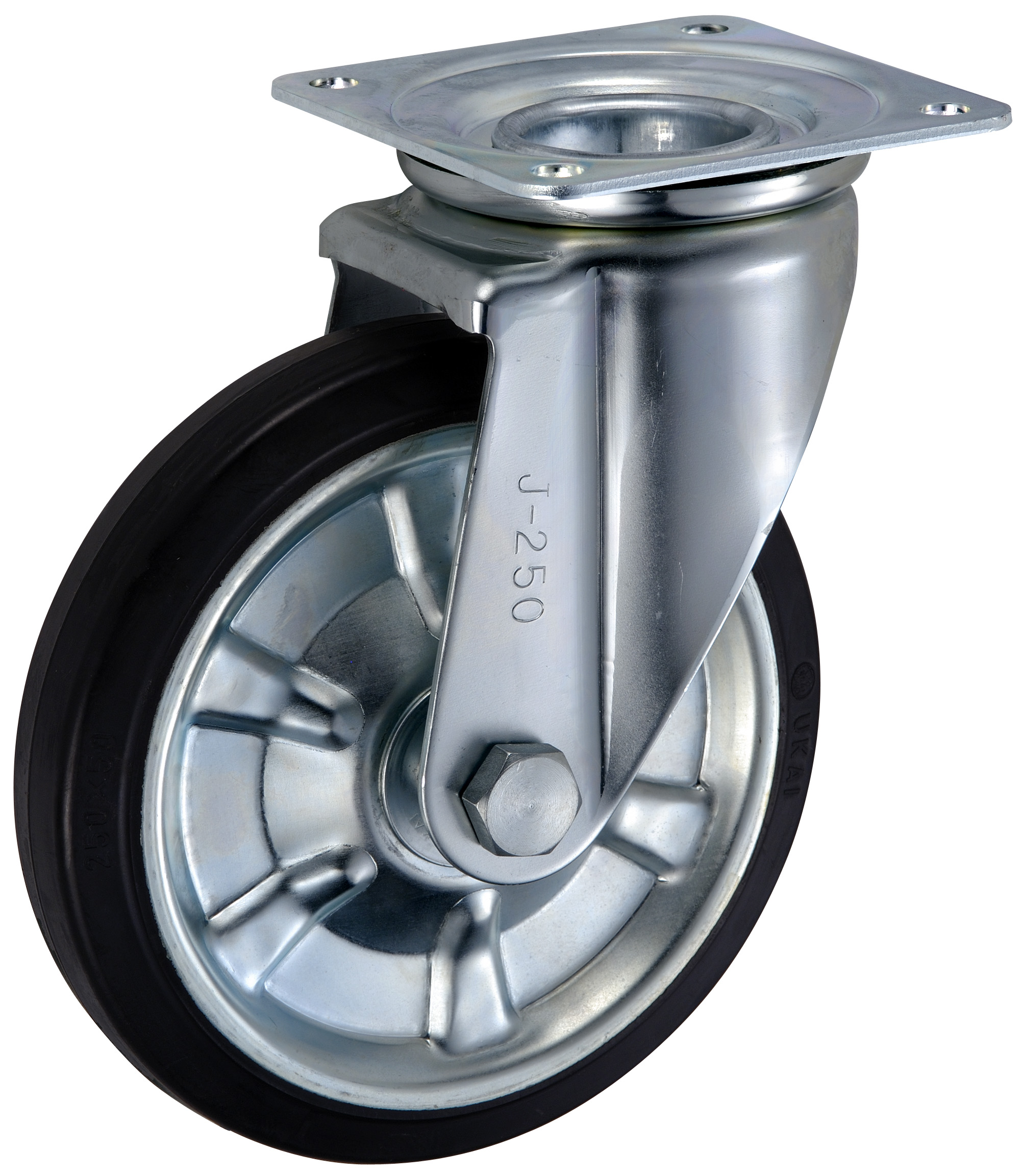 Bánh Xe Cao Su Xoay Không Phanh D250 UKAI SJ-250