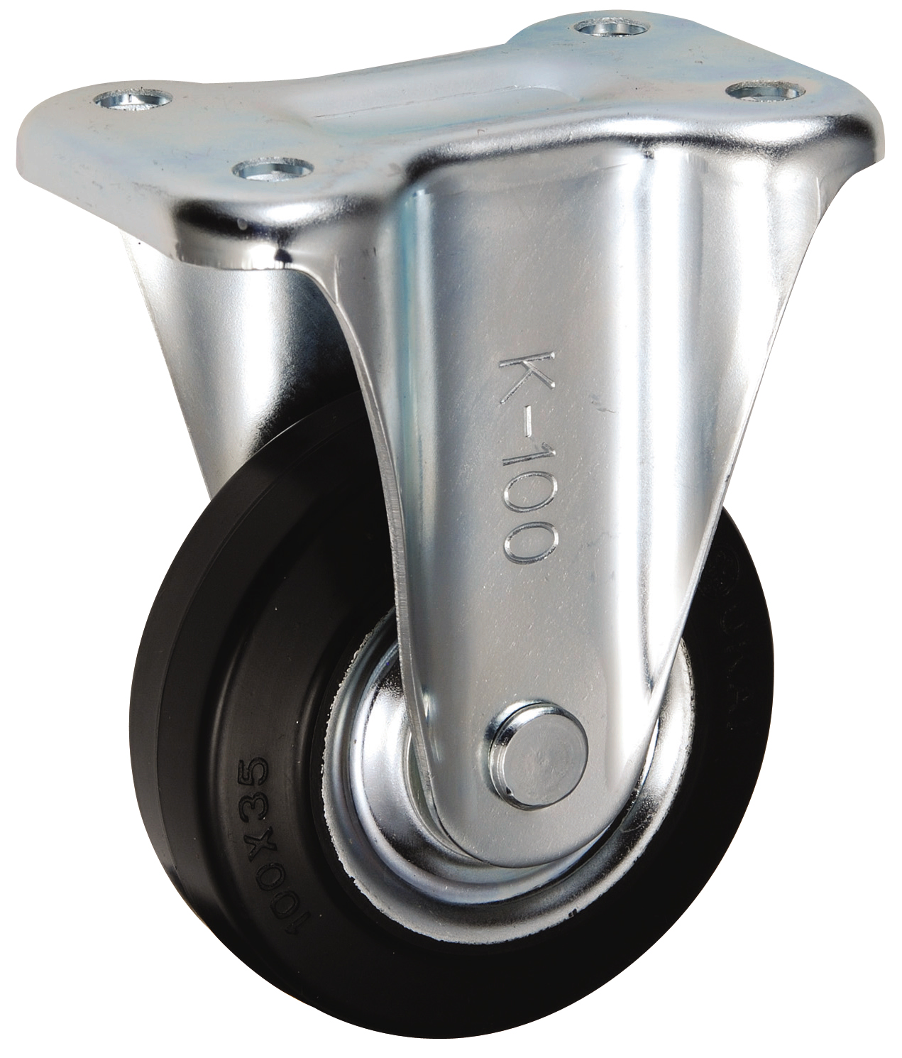 Bánh Xe Cao Su Cố Định Không Phanh D100 UKAI SK-100