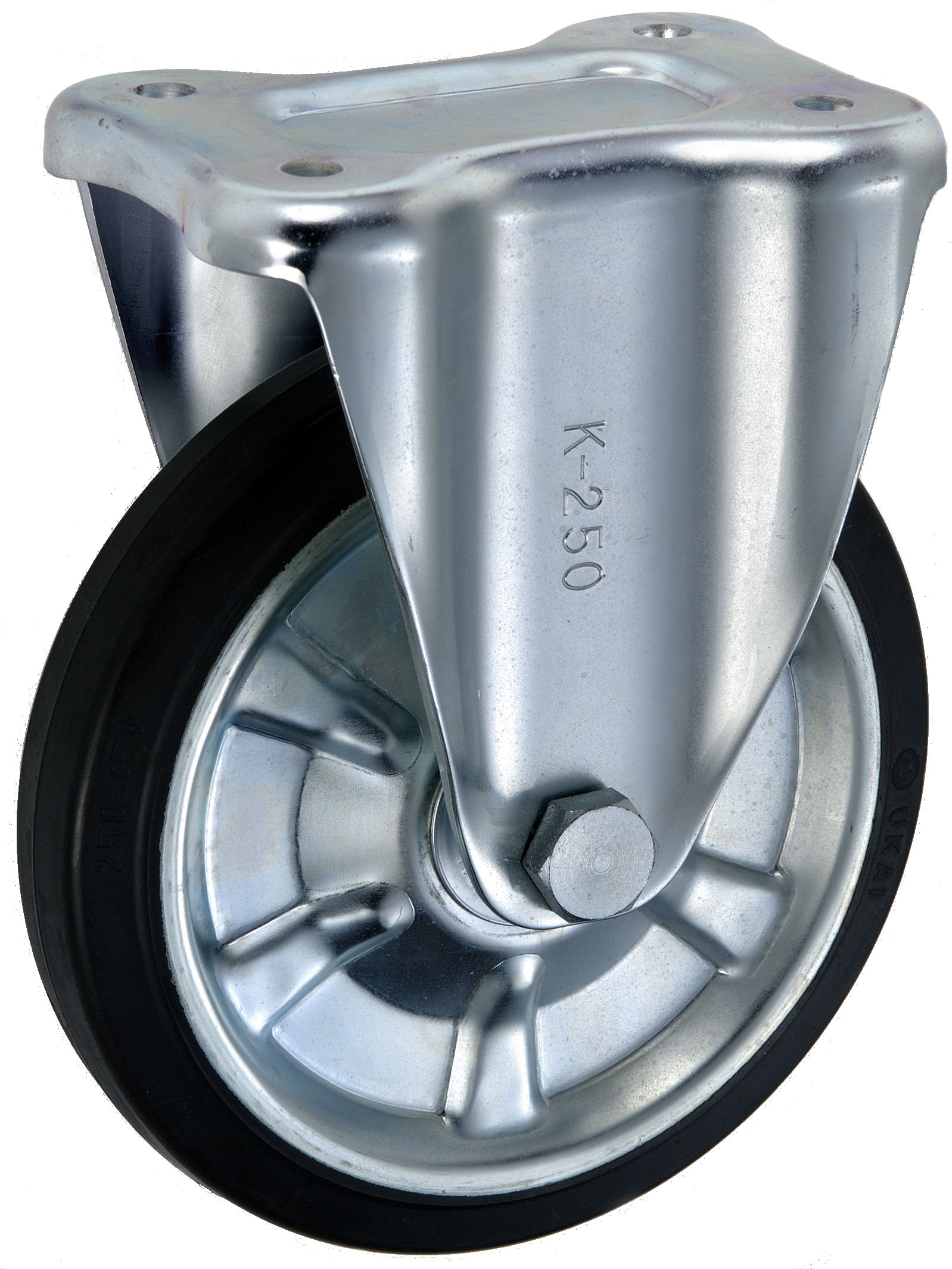 Bánh Xe Cao Su Cố Định Không Phanh D250 UKAI SK-250