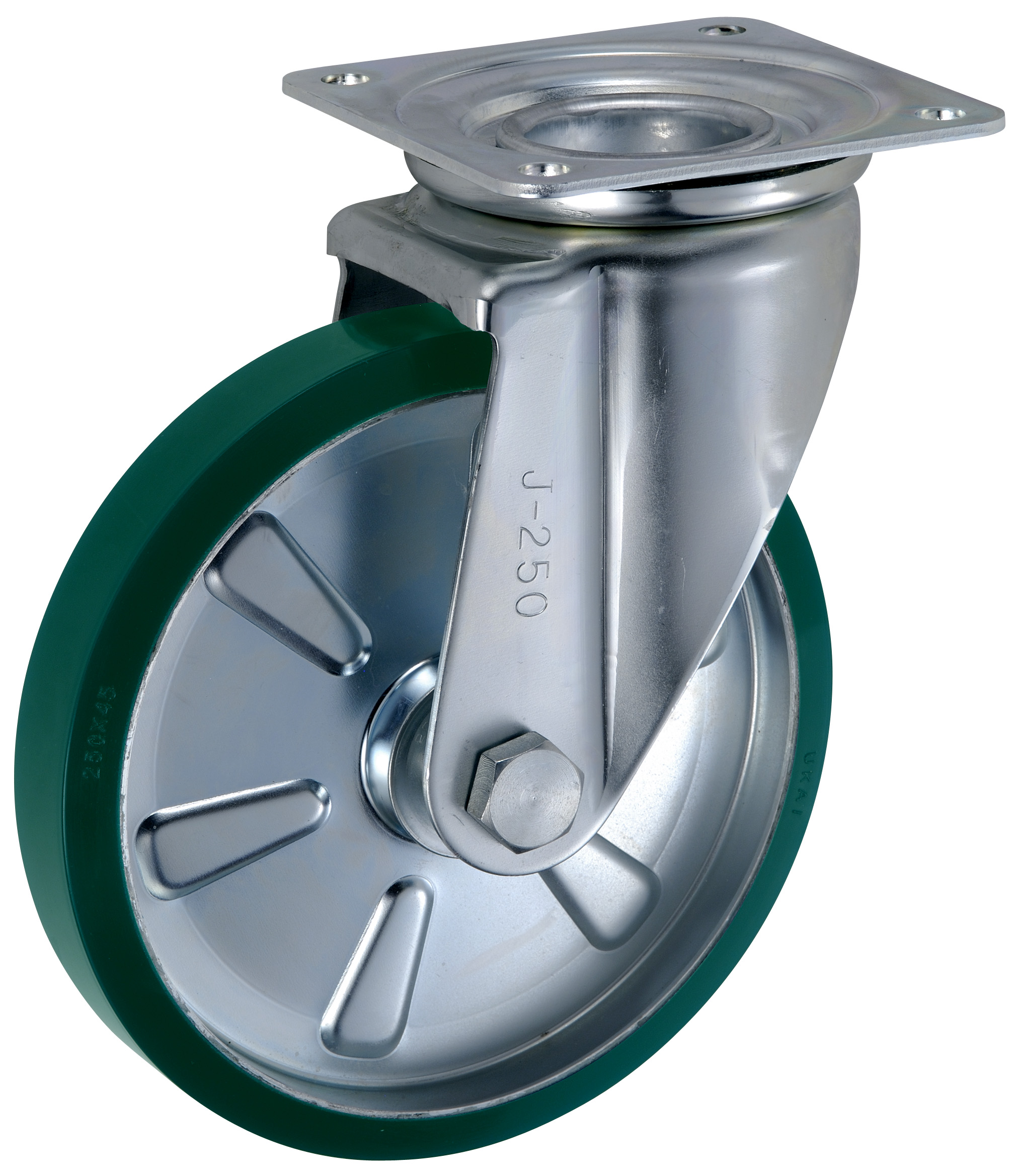 Bánh Xe PU Xoay Không Phanh D250 UKAI SUIJ-250