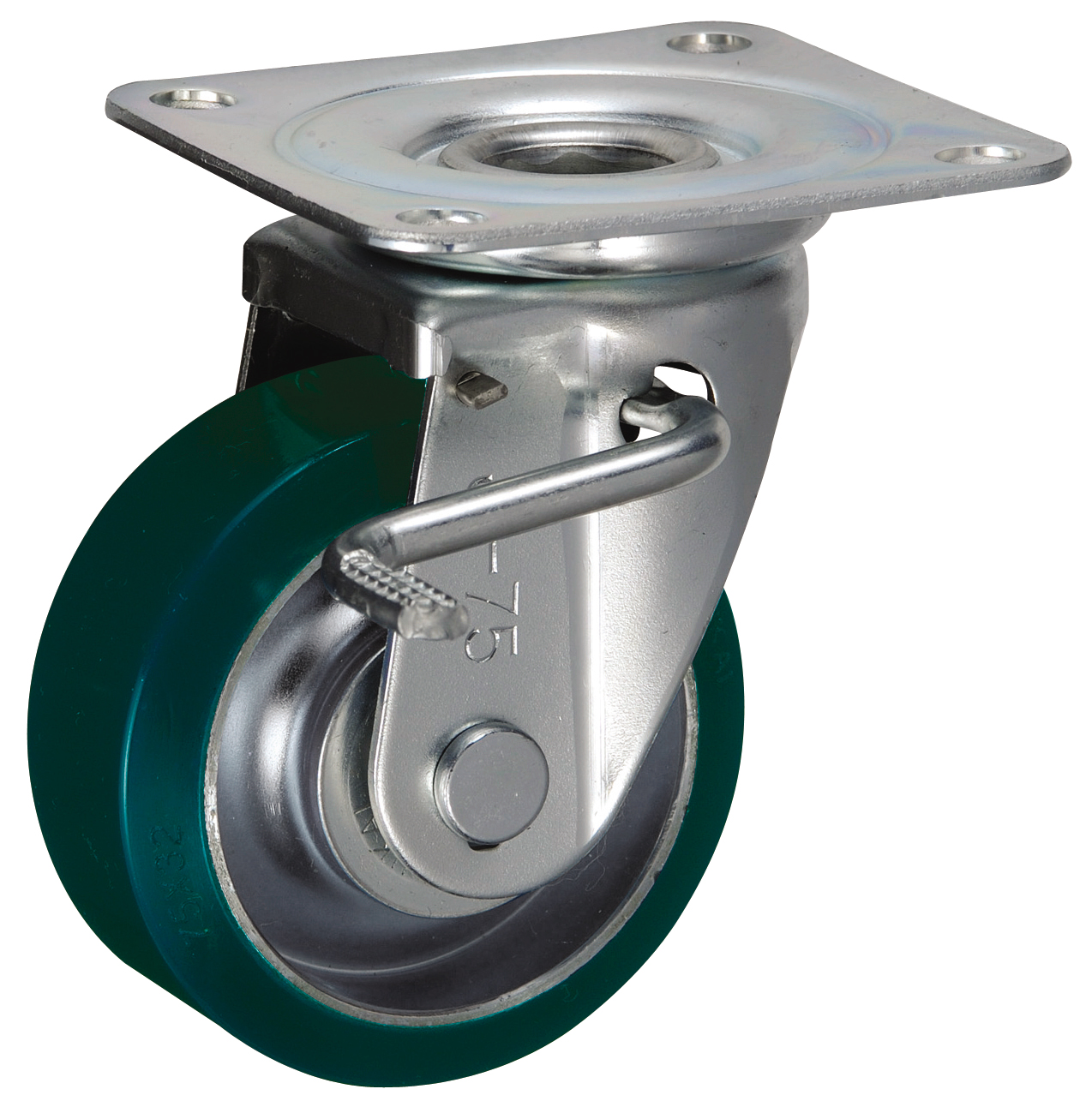 Bánh Xe PU Xoay Có Phanh D75 UKAI SUIJB-75