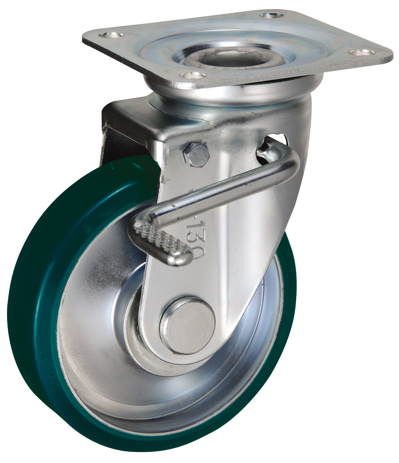 Bánh Xe PU Xoay Có Phanh D130 UKAI SUIJB-130