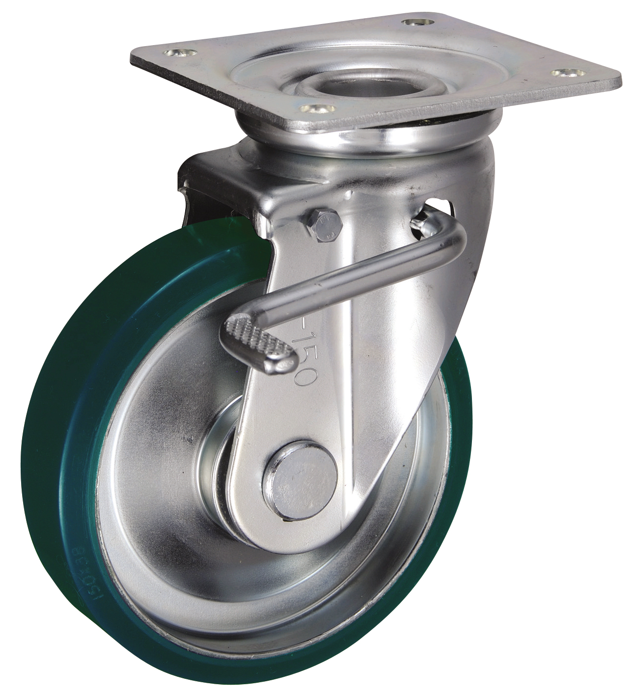 Bánh Xe PU Xoay Có Phanh D150 UKAI SUIJB-150