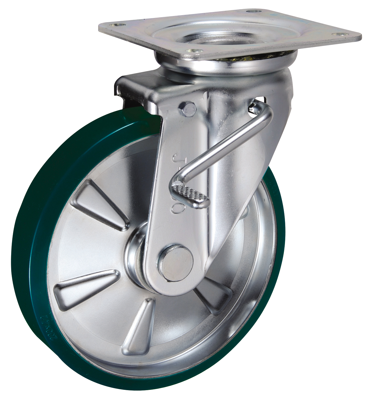 Bánh Xe PU Xoay Có Phanh D200 UKAI SUIJB-200