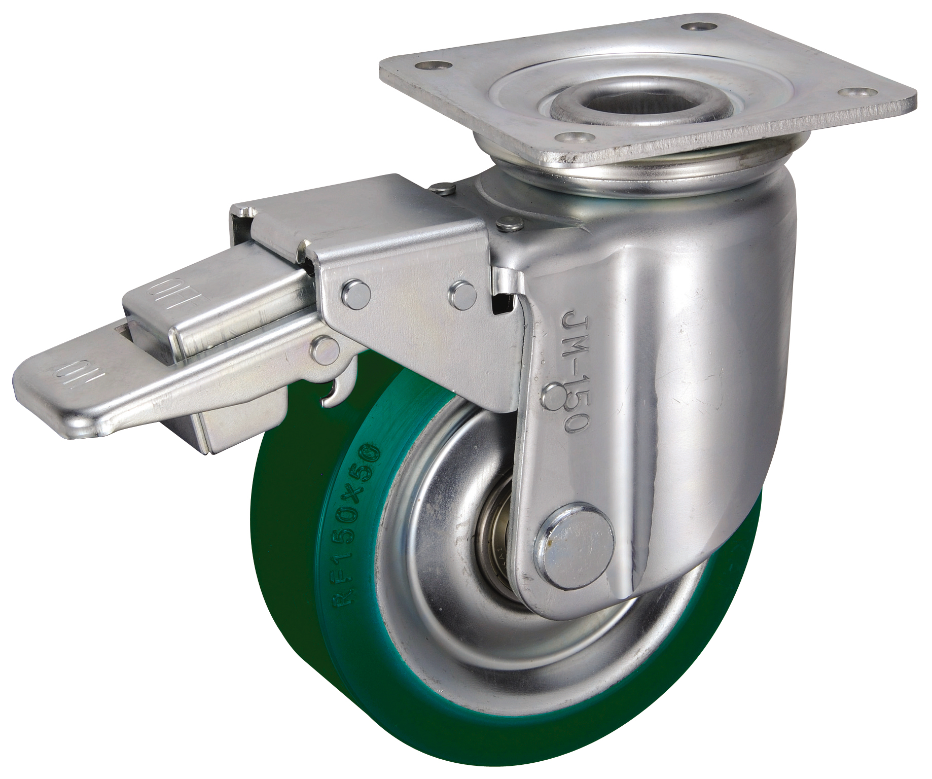 Bánh Xe Tải Nặng PU Xoay Có Phanh D150 UKAI RFJMB-150