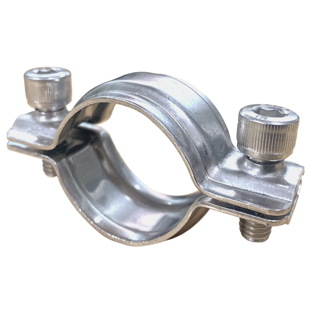Bộ Đai Kẹp Ống Không Chân Inox 304 D50-52mm (Kèm Bulong)