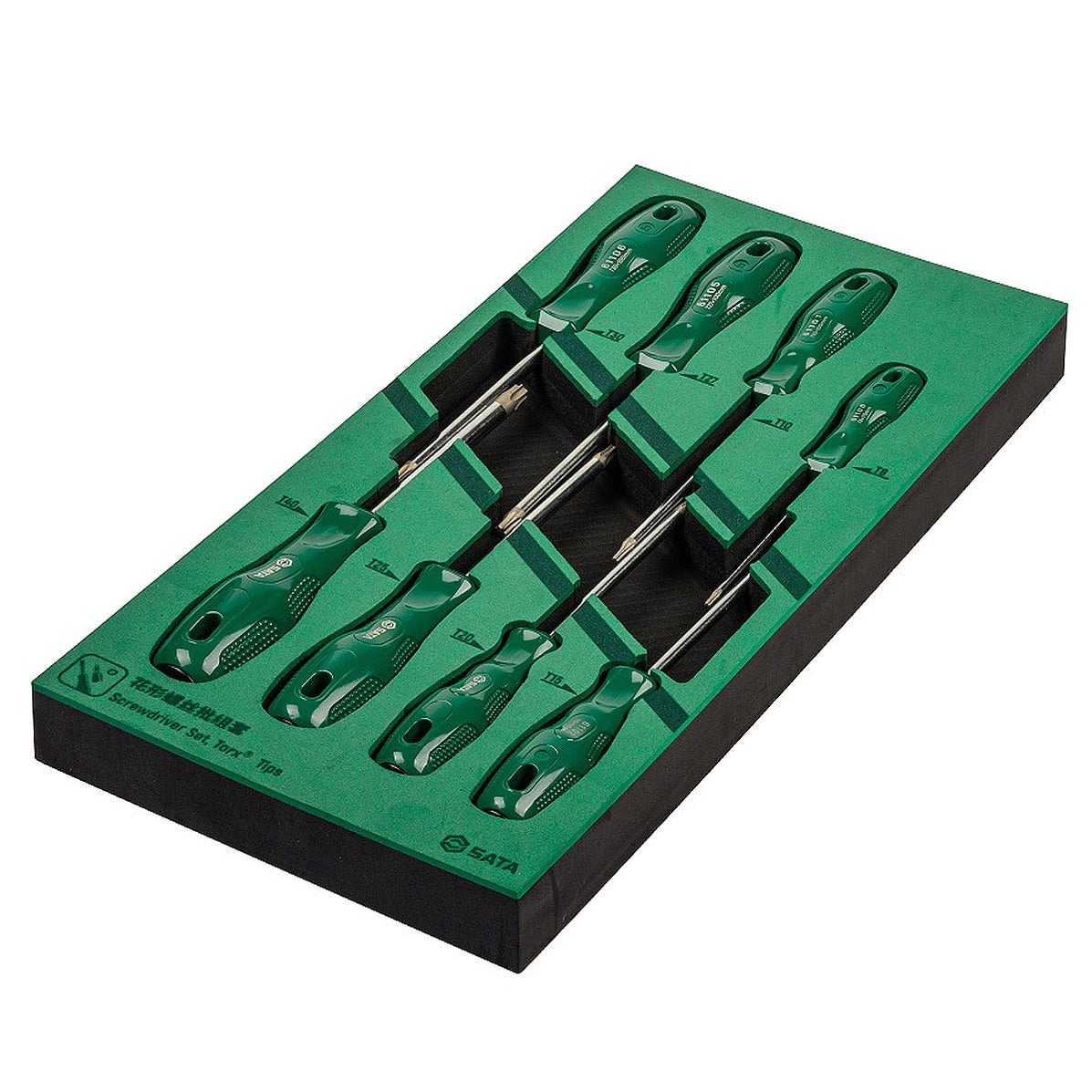Bộ Tua Vít Đầu Hoa Thị 8 Chi Tiết Hộp 375x185x45mm Sata 09955A