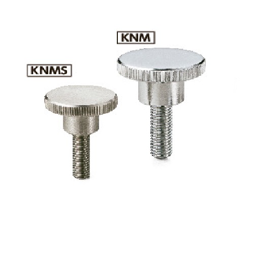 Núm Vặn Tròn Khía Thép Ren Ngoài OD12 M3x10 NBK Dòng KNM