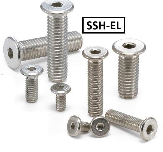 Lục Giác Chìm Đầu Nhỏ Cực Thấp Thép Mạ Niken M4x12 NBK Dòng SSH-EL