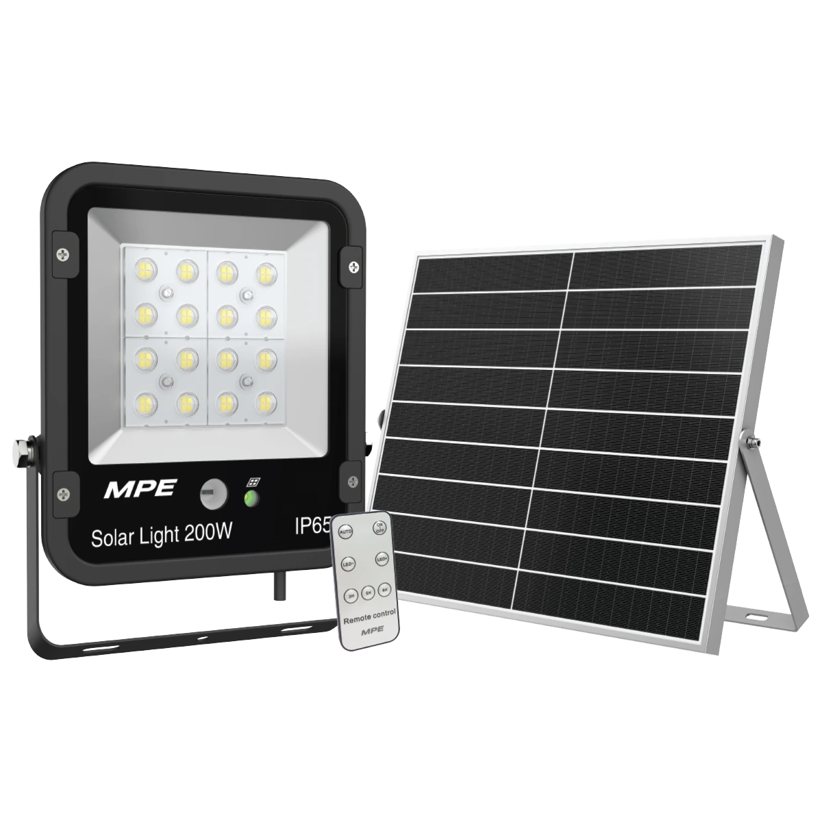 Led Pha Năng Lượng Mặt Trời 200W Ánh Sáng Trắng MPE SFLD2-200T