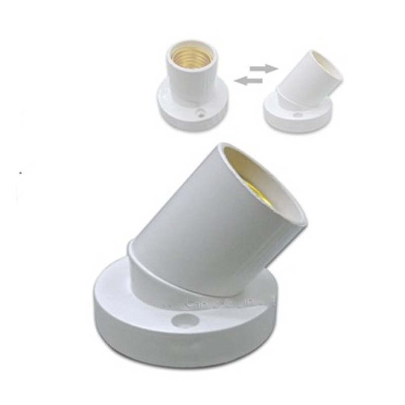 Đui Đèn E27 Xoay Đa Năng Màu Trắng Nanoco NAE4590WM