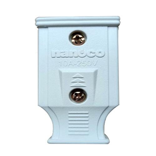 Ổ Cắm Đơn 10A 250V Đóng Gói Dây Nanoco NS10250A1M
