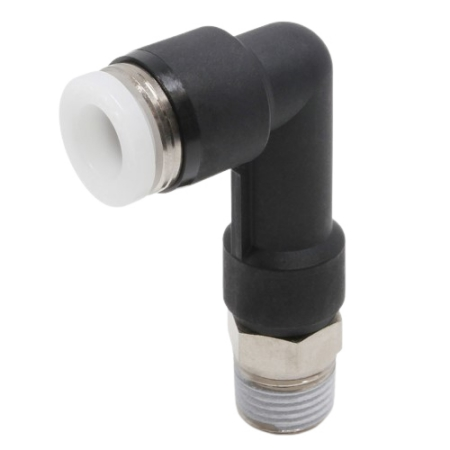 Đầu Nối Nhanh Khí Nén Dạng Cong 90° Ren Ngoài (Dài) Pisco PLL1/4-N1MU