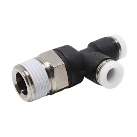 Đầu Nối Nhanh Khí Nén Dạng Chữ T Ren Ngoài Pisco PD1/4-03M