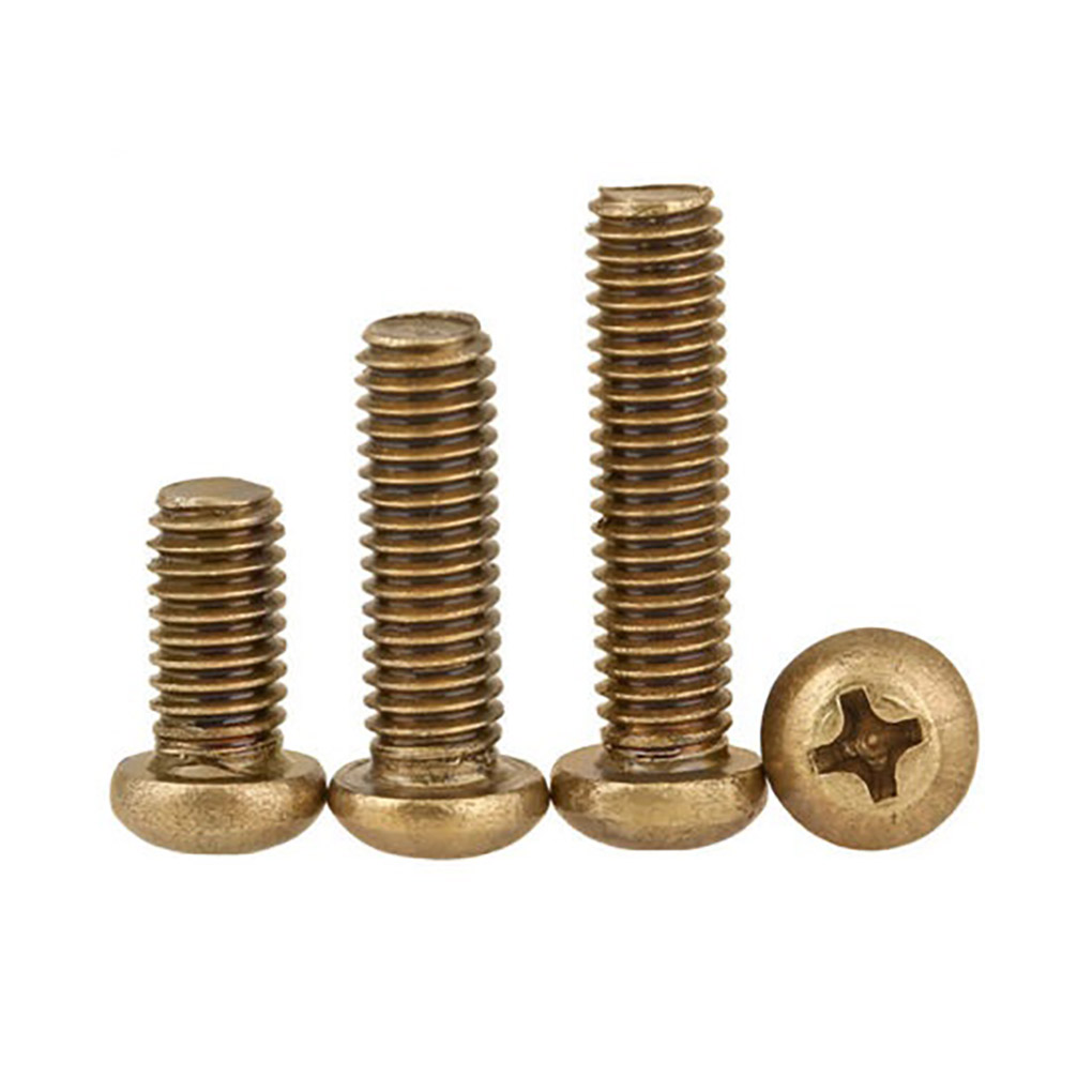 Bulong Pake Đầu Tròn Đồng M4x10