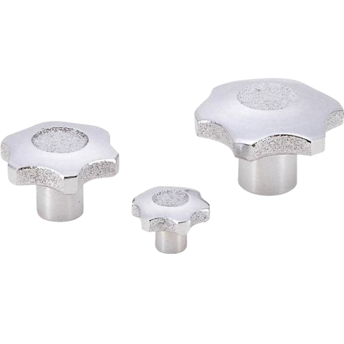 Núm Vặn Gang Xám 6 Cánh Ren Trong OD63 NBK Dòng KKT