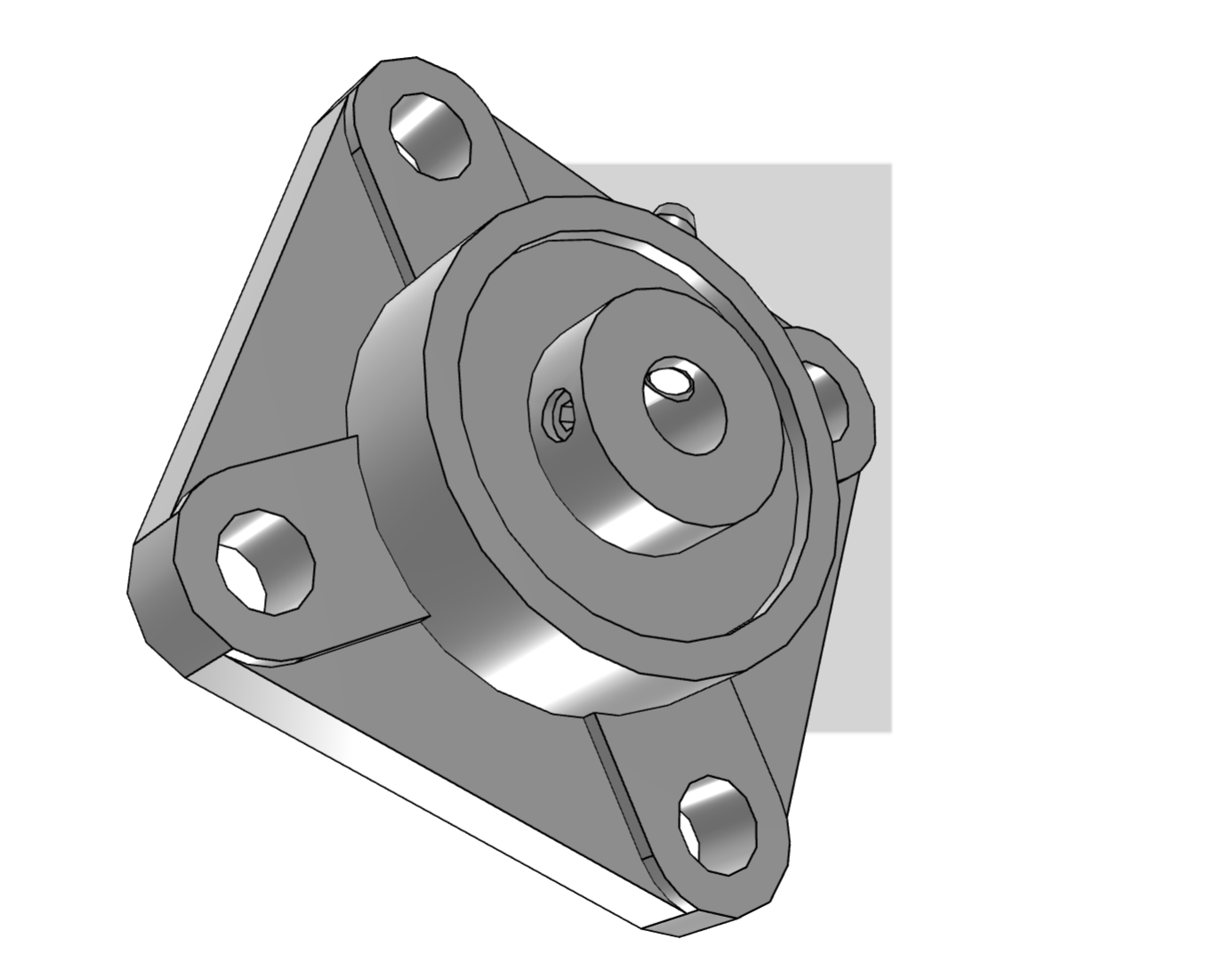 Gối Đỡ Vòng Bi KOYO UCF 214 (d70) Mặt Bích Vuông