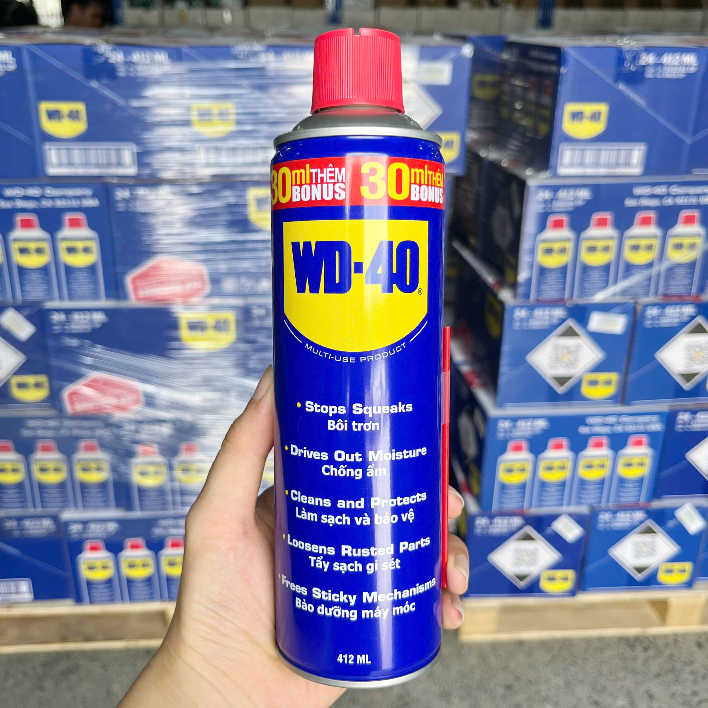 Chai Xịt Đa Năng Bôi Trơn Chống Rỉ Sét 412 ml WD 40