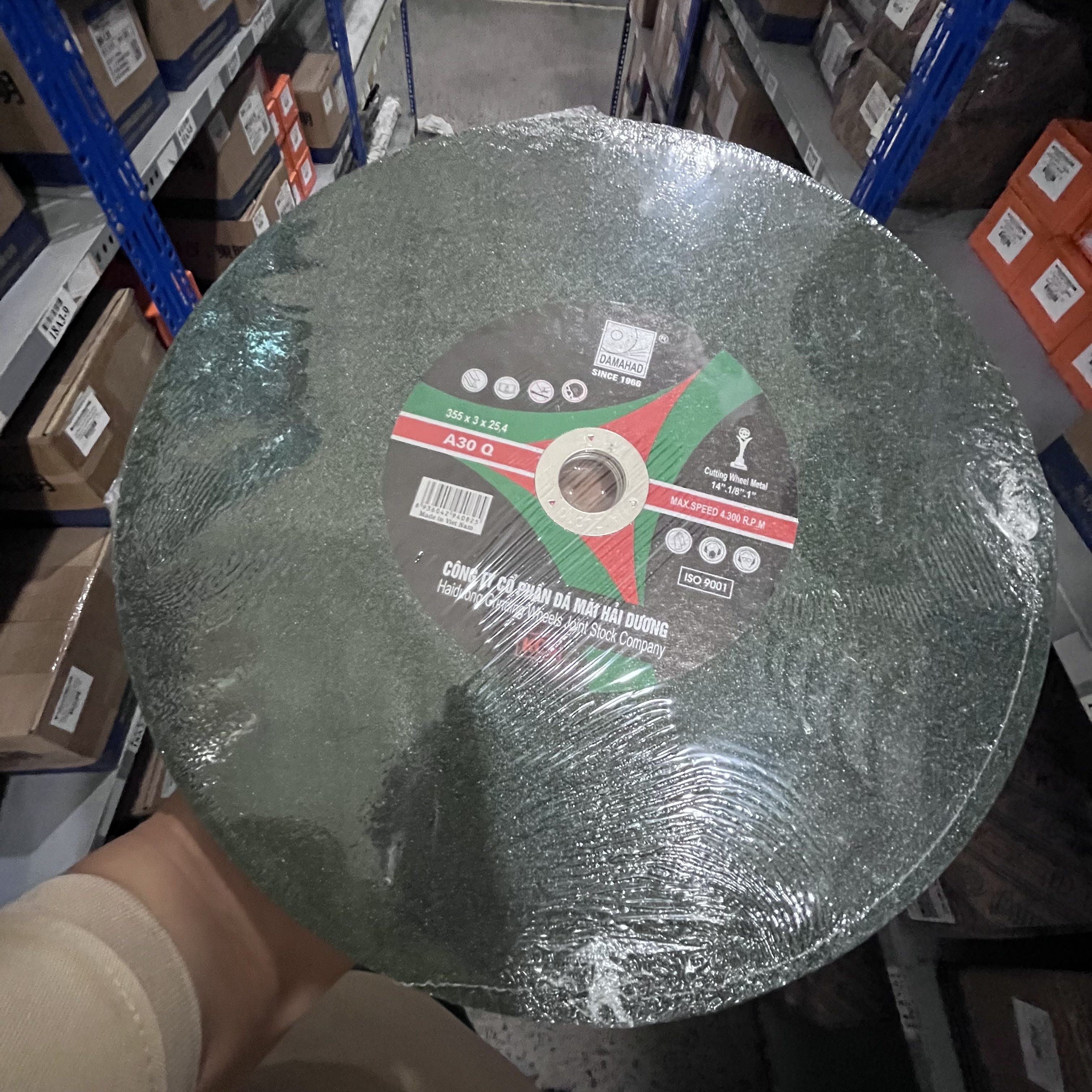 Alternative view of Đá Cắt Inox/Sắt (Màu Xanh) Hải Dương - 355x3x25.4