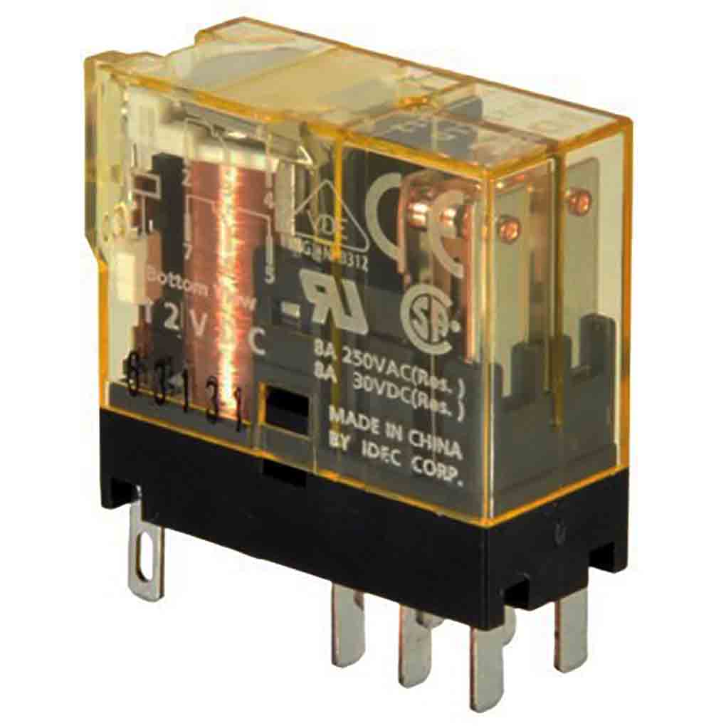 Relay loại nhỏ 12A 24V DC IDEC 1 cực 5 chân dẹp RJ1S-CL-D24