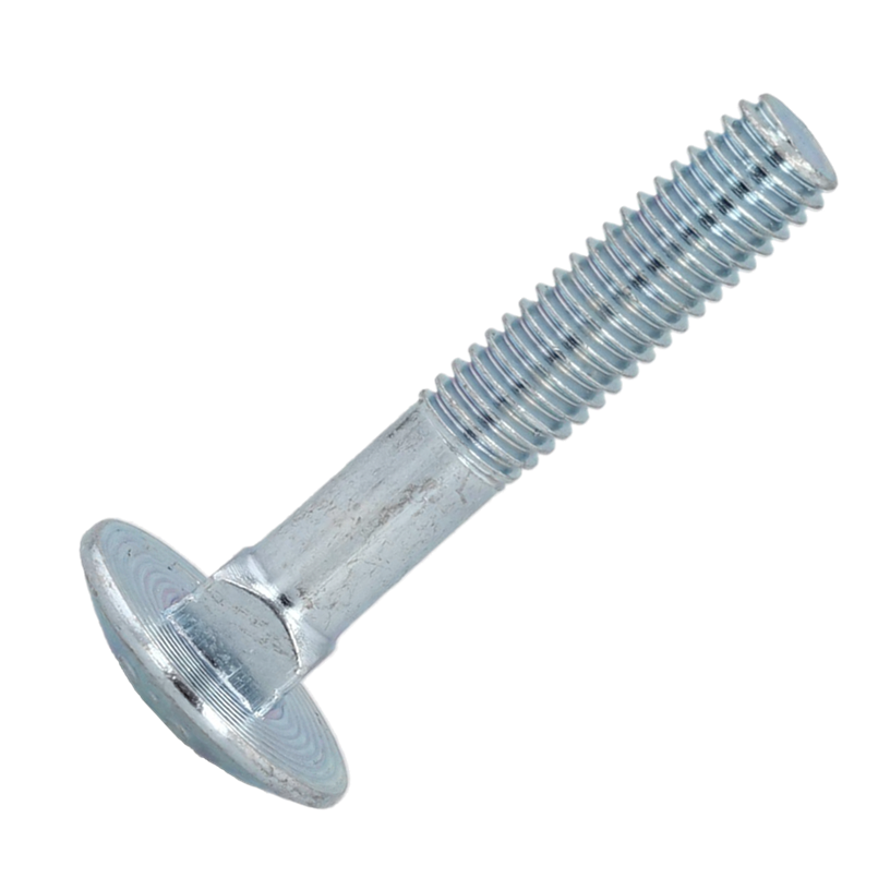 Bulong Cổ Vuông Thép Mạ Kẽm 4.8 DIN603 M8x50 Ren Lửng