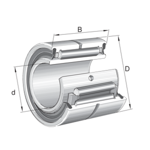 Vòng Bi Kim Gia Công Phớt Nhựa PP 35x55x21mm INA NA4907-2RSR-XL