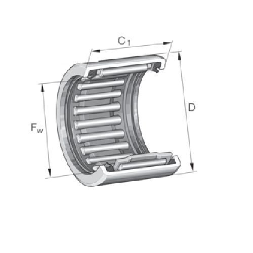 Vòng Bi Kim Vỏ Dập 10x14x12mm INA HK1012-RS-FPM-B-L271