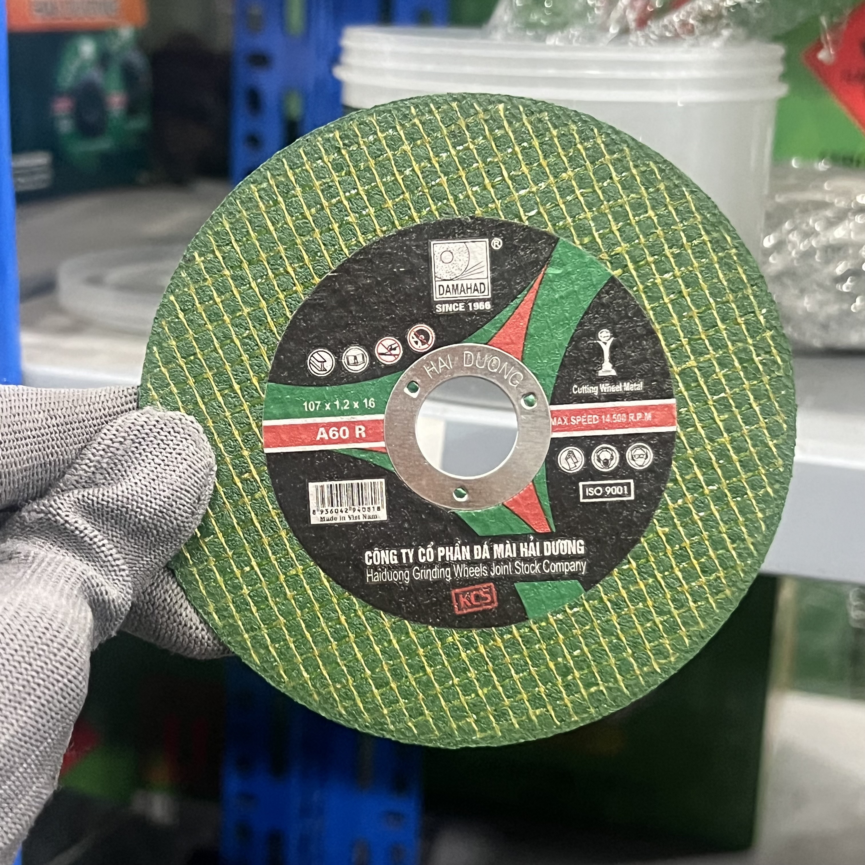 Đá Cắt Inox/Sắt (Màu Xanh) Hải Dương - 107x1.2x16 - Ảnh 3