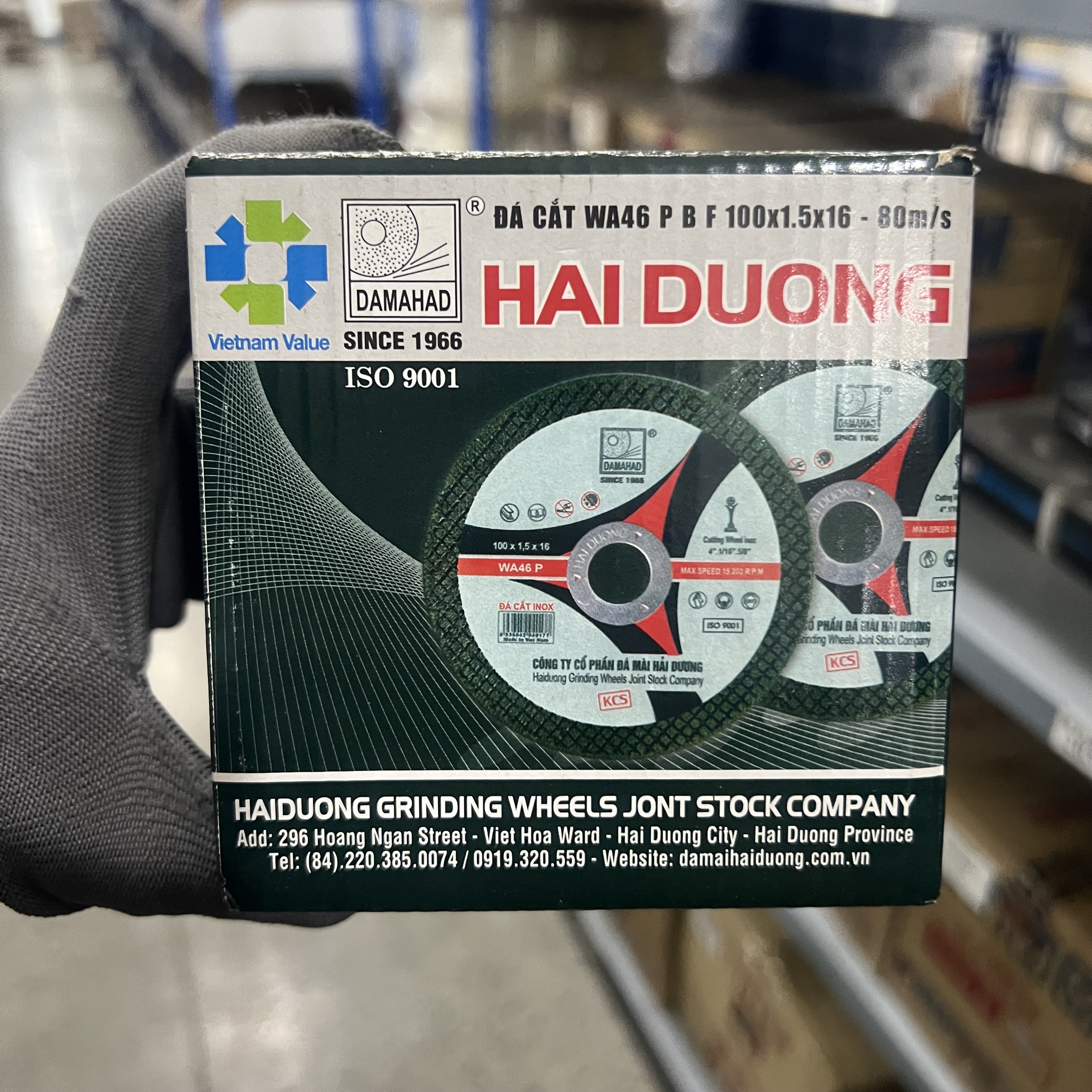 Alternative view of Đá Cắt Inox/Sắt (Màu Xanh) Hải Dương - 100x1.5x16