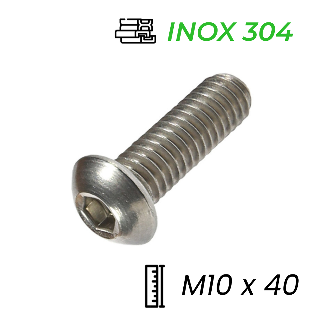 Lục Giác Chìm Mo Inox 304 ISO7380 M10x40