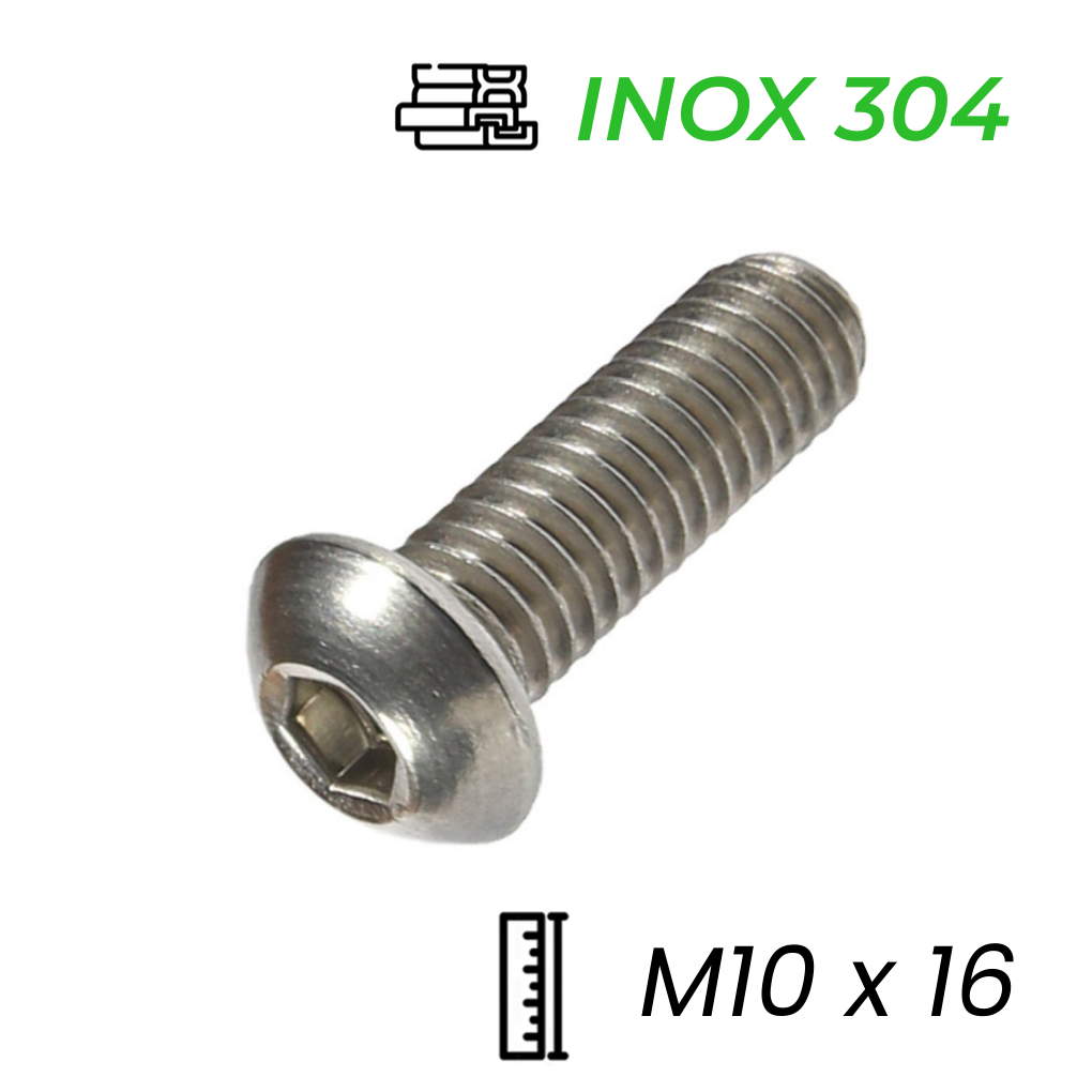 Lục Giác Chìm Mo Inox 304 ISO7380 M10x16