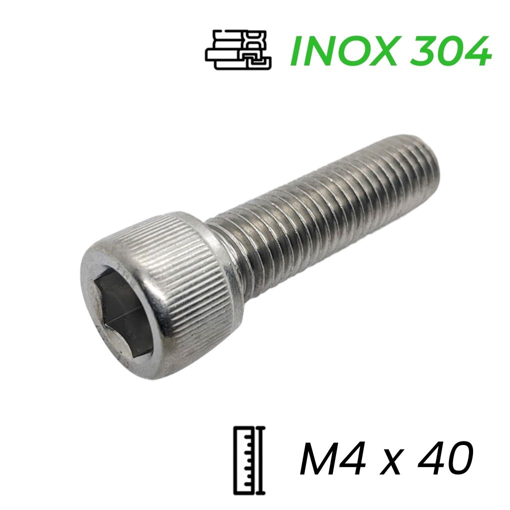 Lục Giác Chìm Đầu Trụ Inox 304 DIN912 M4x40
