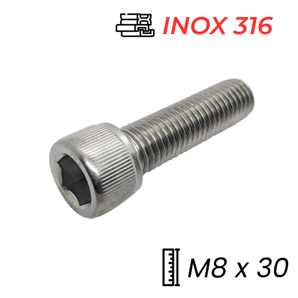 Lục Giác Chìm Đầu Trụ Inox 316 DIN912 M8x30