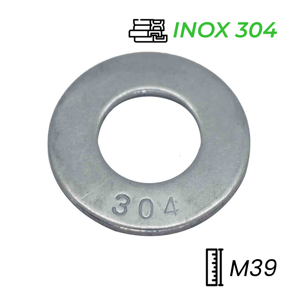 Lông Đền Phẳng Inox 304 DIN125 M39