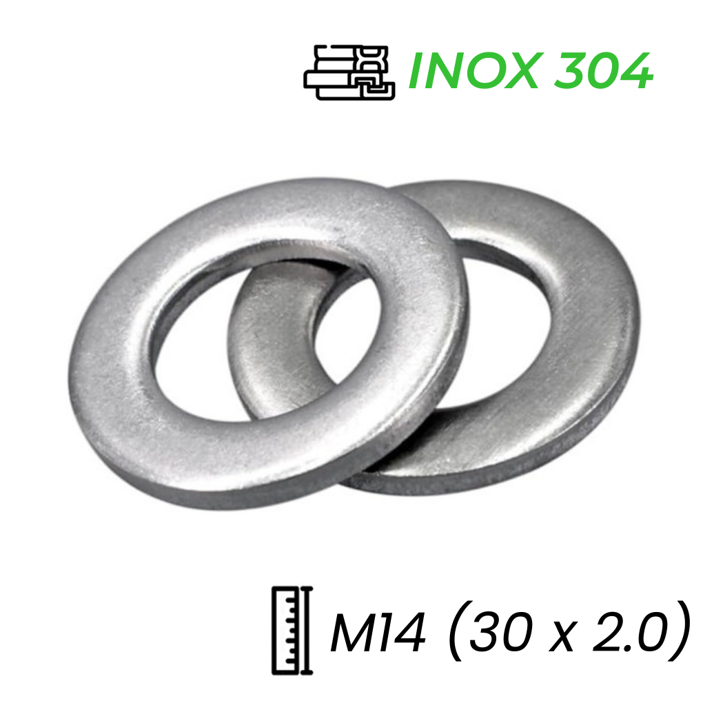 Lông Đền Phẳng Inox 304 M14 (30x2.0)