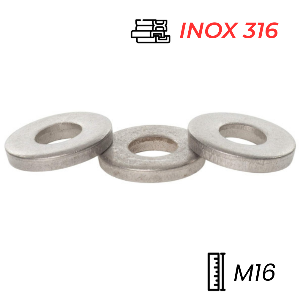 Lông Đền Phẳng Inox 316 DIN7349 M16