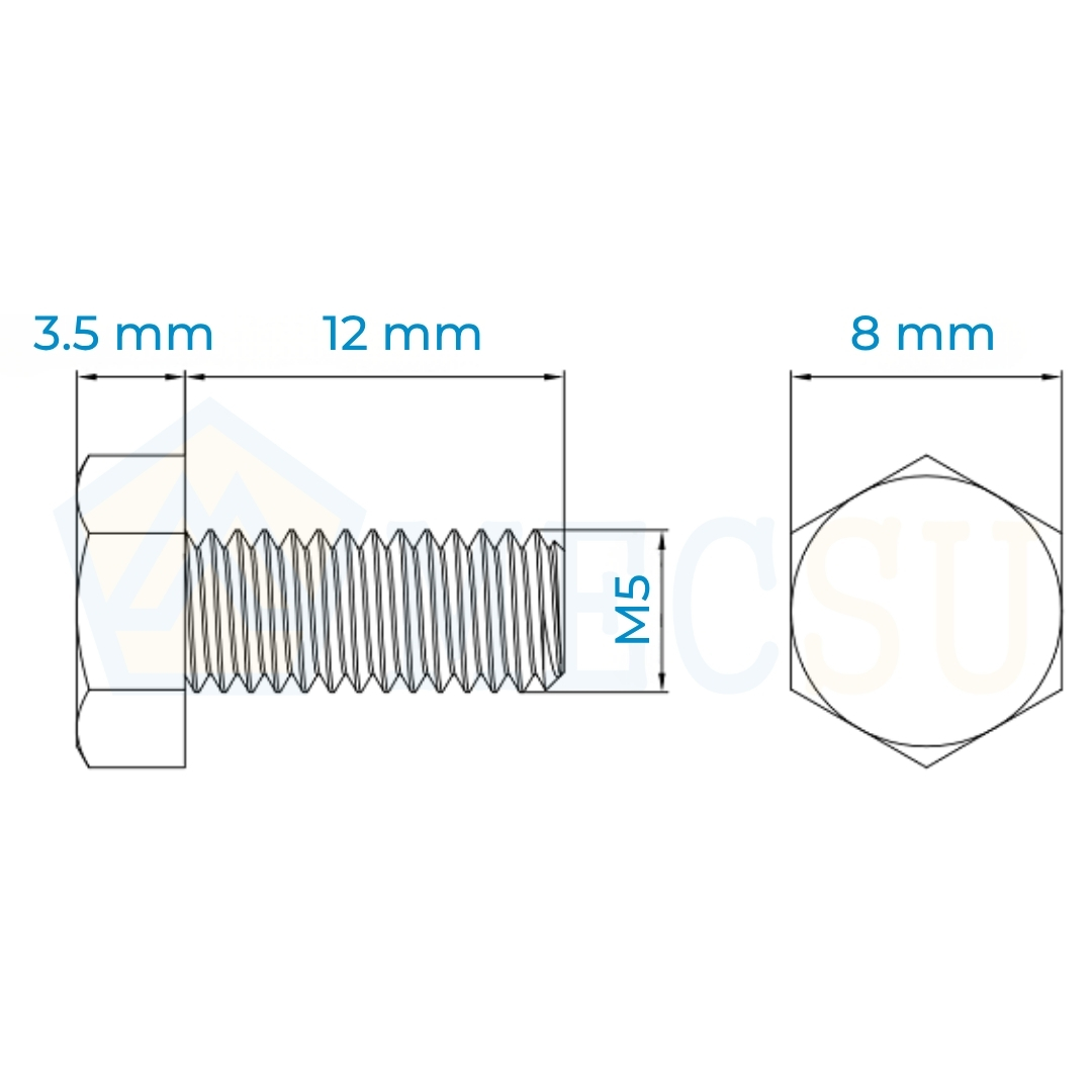 Alternative view of Bulong Inox 304 M5x12 - Lắp Ráp Nhanh, Siêu Chắc