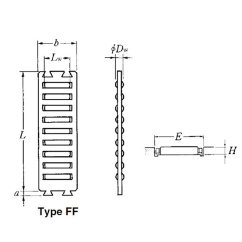 Alternative view of Con Lăn Phẳng Tuyến Tính NTN FF3020
