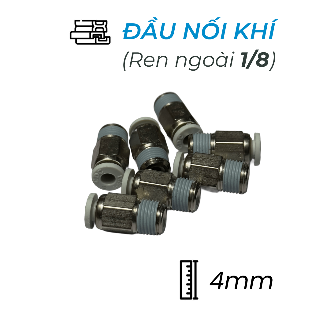 Đầu Nối Nhanh Phi 4 Ren 1/8 CDC MPC 0401N-W Rẻ Nhất