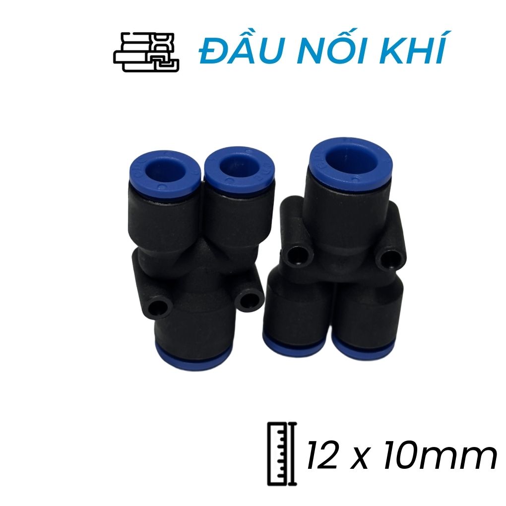 Đầu Nối Nhanh Chữ Y Phi 12x10 Đen CDC MPW 1210 Giá Rẻ