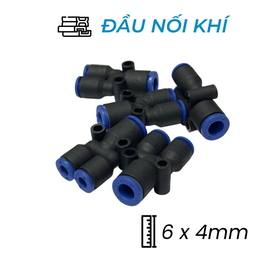 Đầu Nối Nhanh Chữ Y Phi 6x4 Đen CDC MPW 0604 Rẻ Nhất